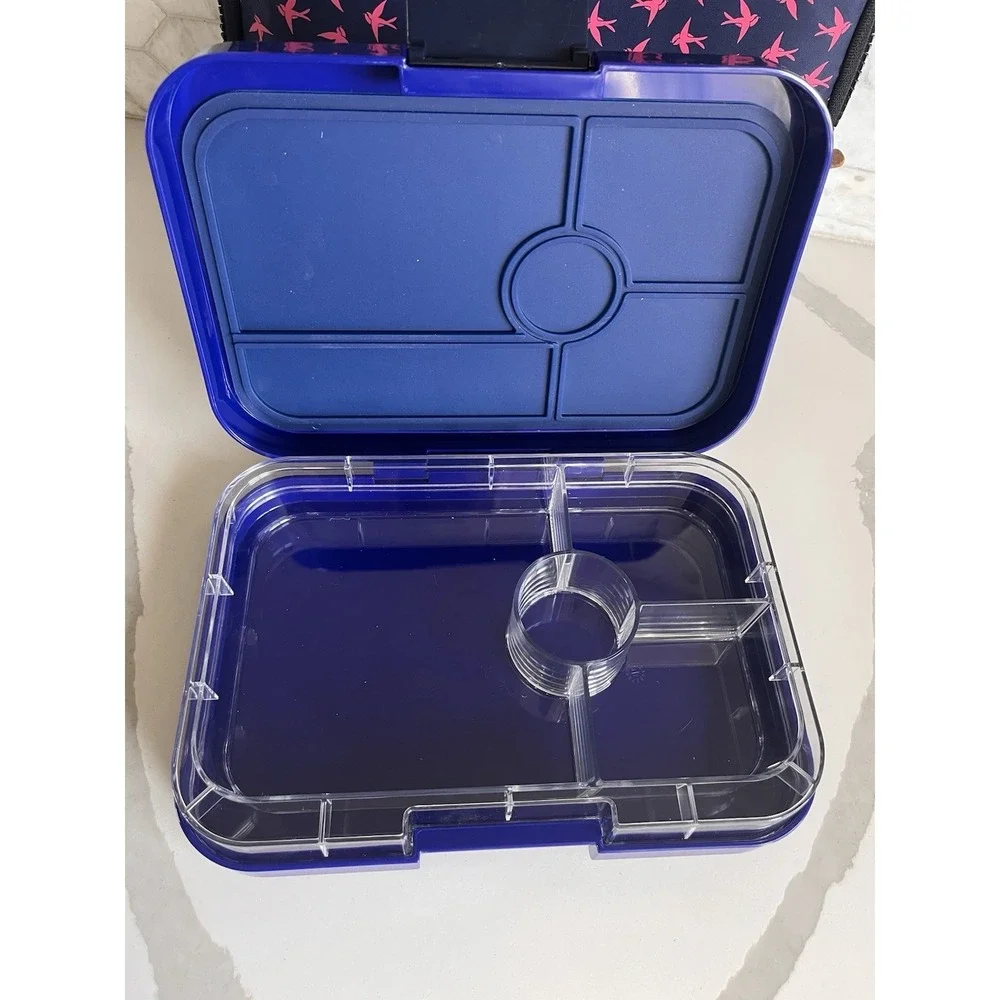 Yumbox Original Leakproof Bento Kids Lunch Box Container W/ Insulated Case Blue‎